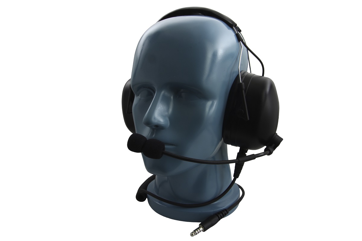 TITAN Gehörschutz-Headset mit Schwanenhalsmikrofon elektret und Nexus Stecker (Konfiguration 02)