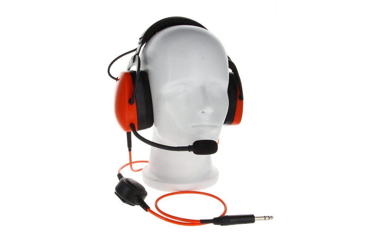 TITAN Ground Support Gehörschutz-Headset mit Mikrofon, PTT und 6,35mm Klinkenstecker