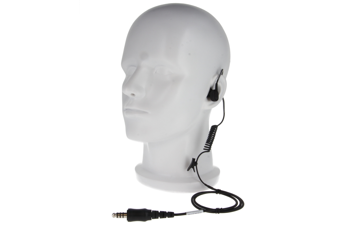 TITAN IE1 In-Ear Headset mit Ohrknochenmikrofon, Spiralkabel und Nexus Stecker (Konfiguration 02)