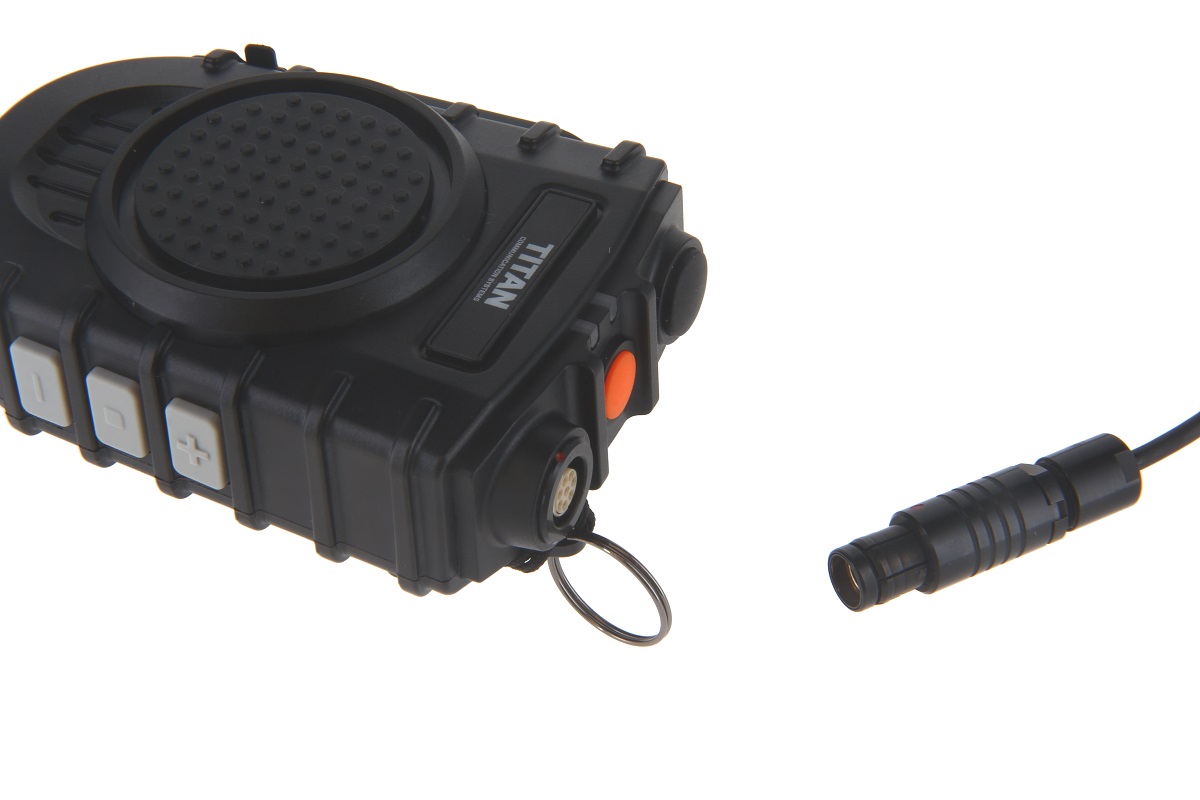 TITAN Lautsprechermikrofon MM50-TAC2 mit ODU Buchse passend für zwei Sepura SC20, SC21, STP9000
